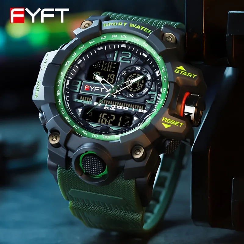 FYFT Large Dial Fashionable Outdoor Anti Drop Nightglow Boy's Watch FS