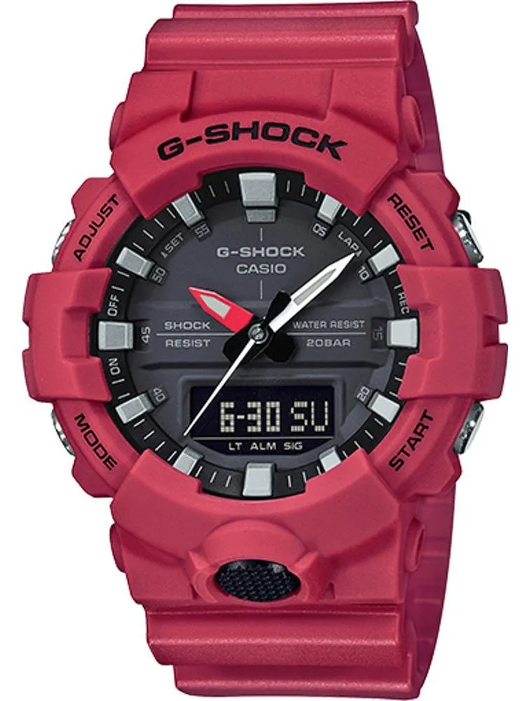 G-Shock Red One Size Men's Watch GA800-4A