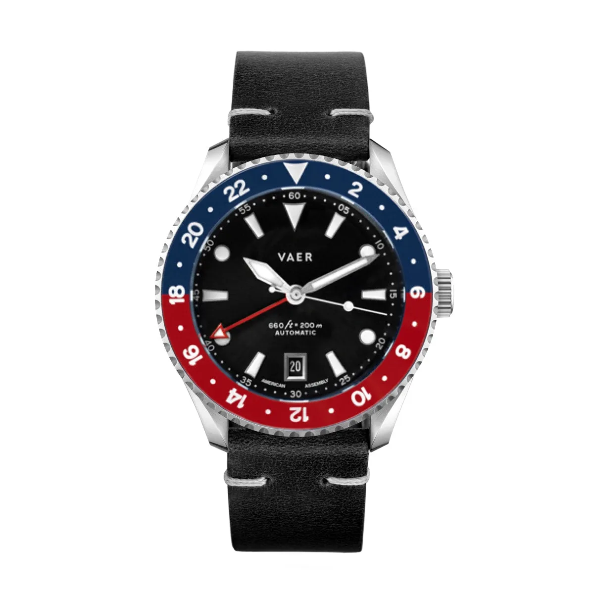 G5 Meridian Navy/Red - 39mm USA GMT