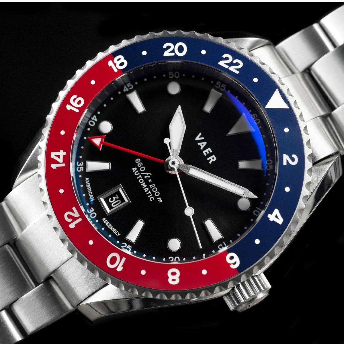 G5 Meridian Navy/Red - 39mm USA GMT