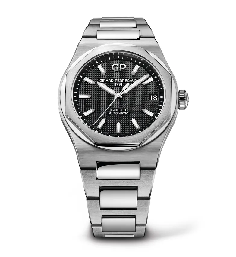 Girard-Perregaux Laureato 42mm Watch with Black Dial