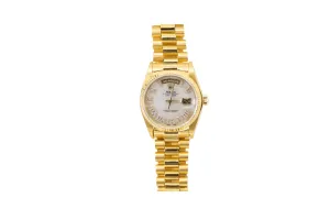 Gold Rolex Day-Date 40mm Iced out Numerals