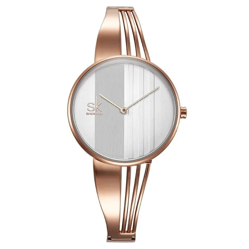 Gold Women Wristwatch Bracelet Watch Women Jewelry