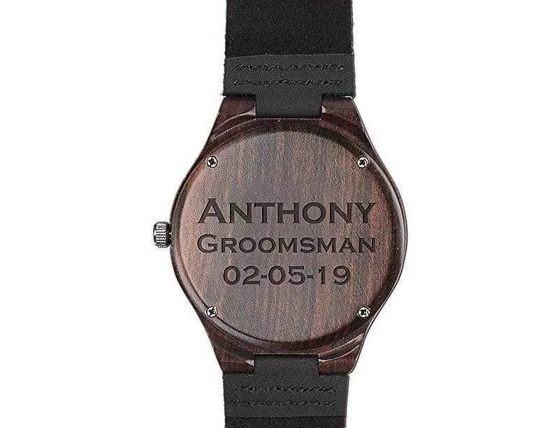 Groomsmen Set Of 5 Wooden Watches -  Energico