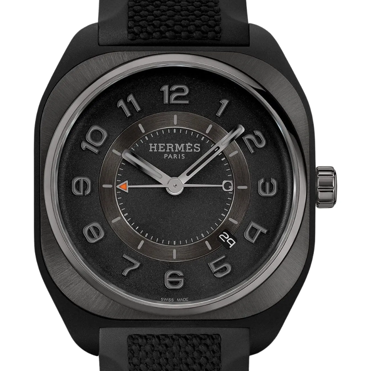 H08 - GRAPHENE SUNBURST GRAINED EXTRA LARGE WATCH