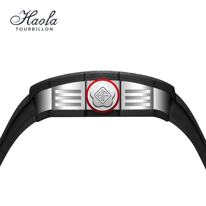 Haofa Tourbillon Mechanical Watch for Men Sapphire Skeleton Luxury Manual Mechanical Movement Men Watch Waterproof Business 1901