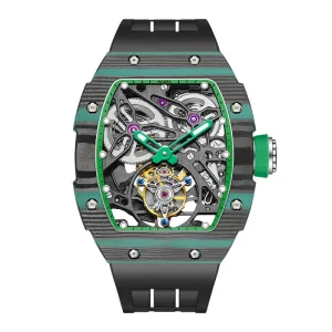 Haofa Tourbillon Mechanical Watch for Men Sapphire Skeleton Luxury Manual Mechanical Movement Men Watch Waterproof Business 1901