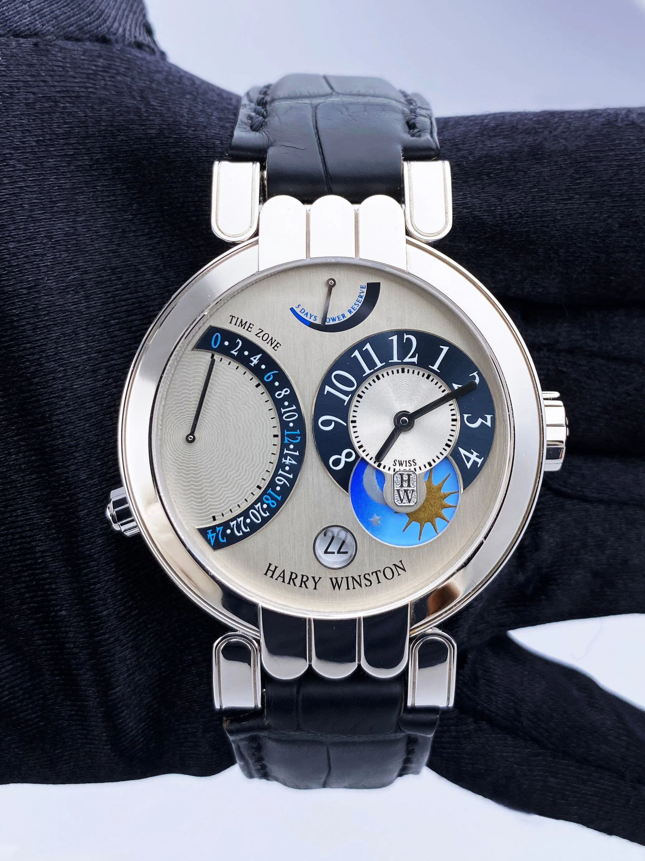 Harry Winston Premier Excenter 200-MMTZ39W Mens Watch