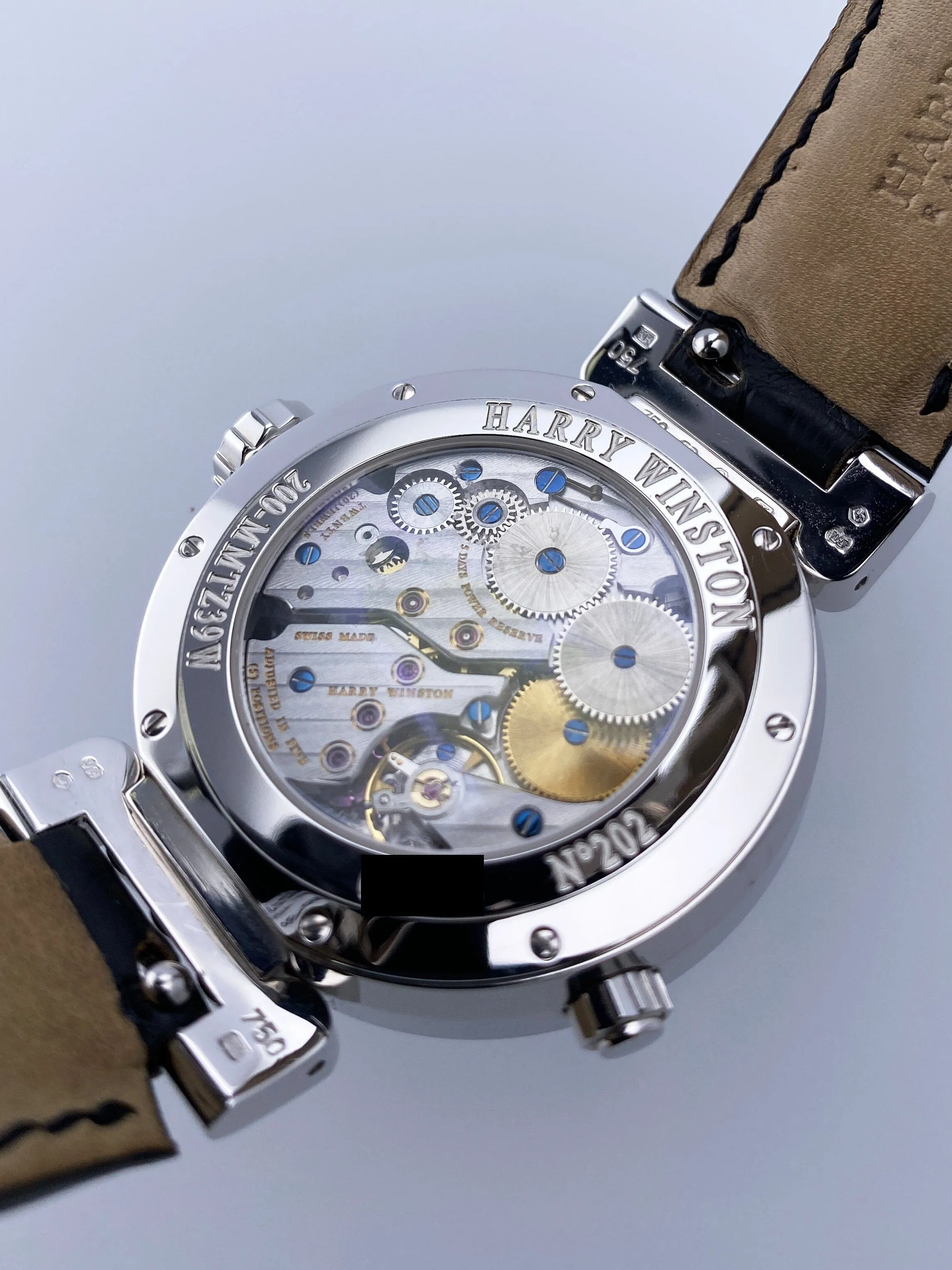 Harry Winston Premier Excenter 200-MMTZ39W Mens Watch