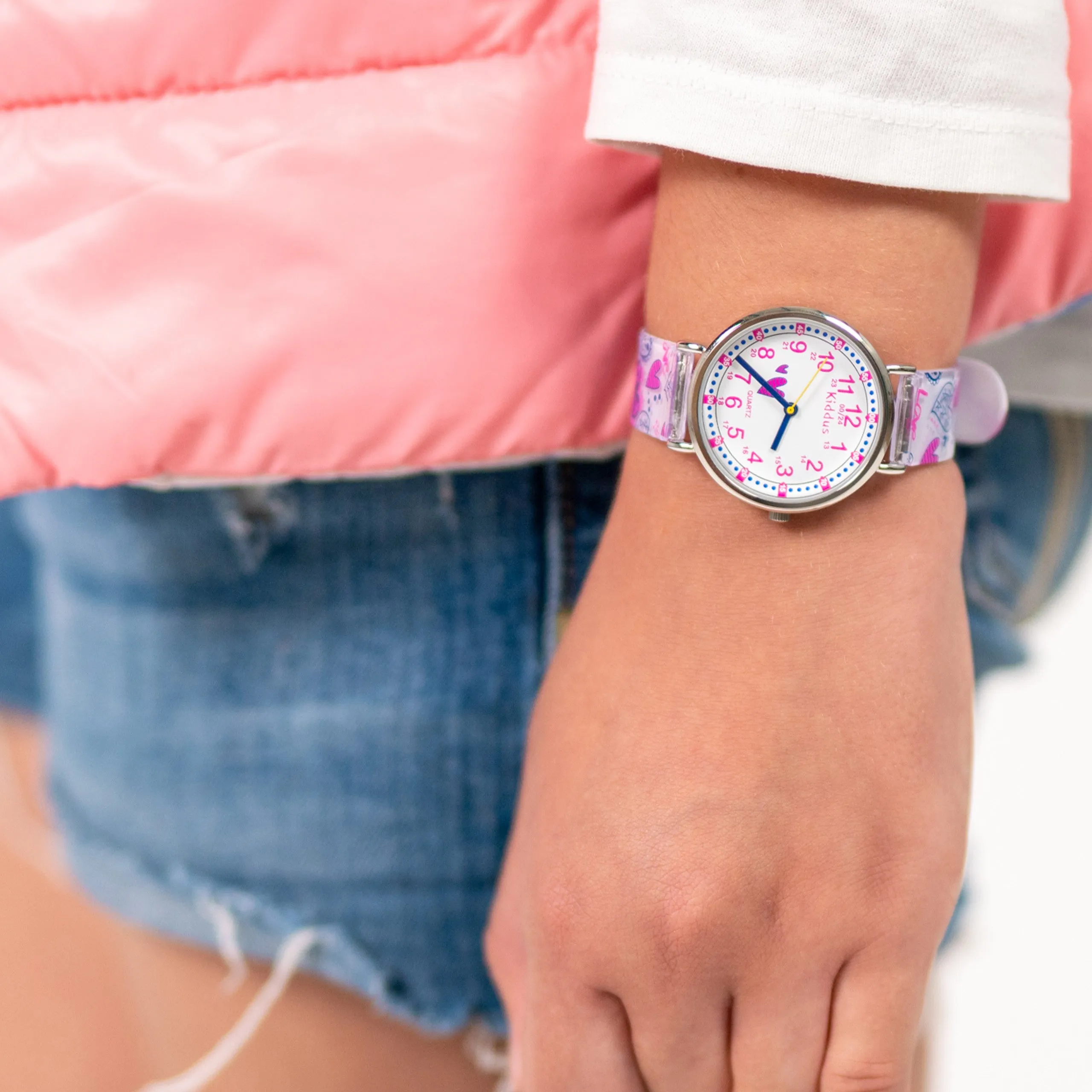Hearts Classic Time Teacher - Educational Watch