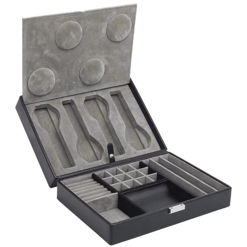 Heritage 4 Piece Watch Box with Valet by WOLF