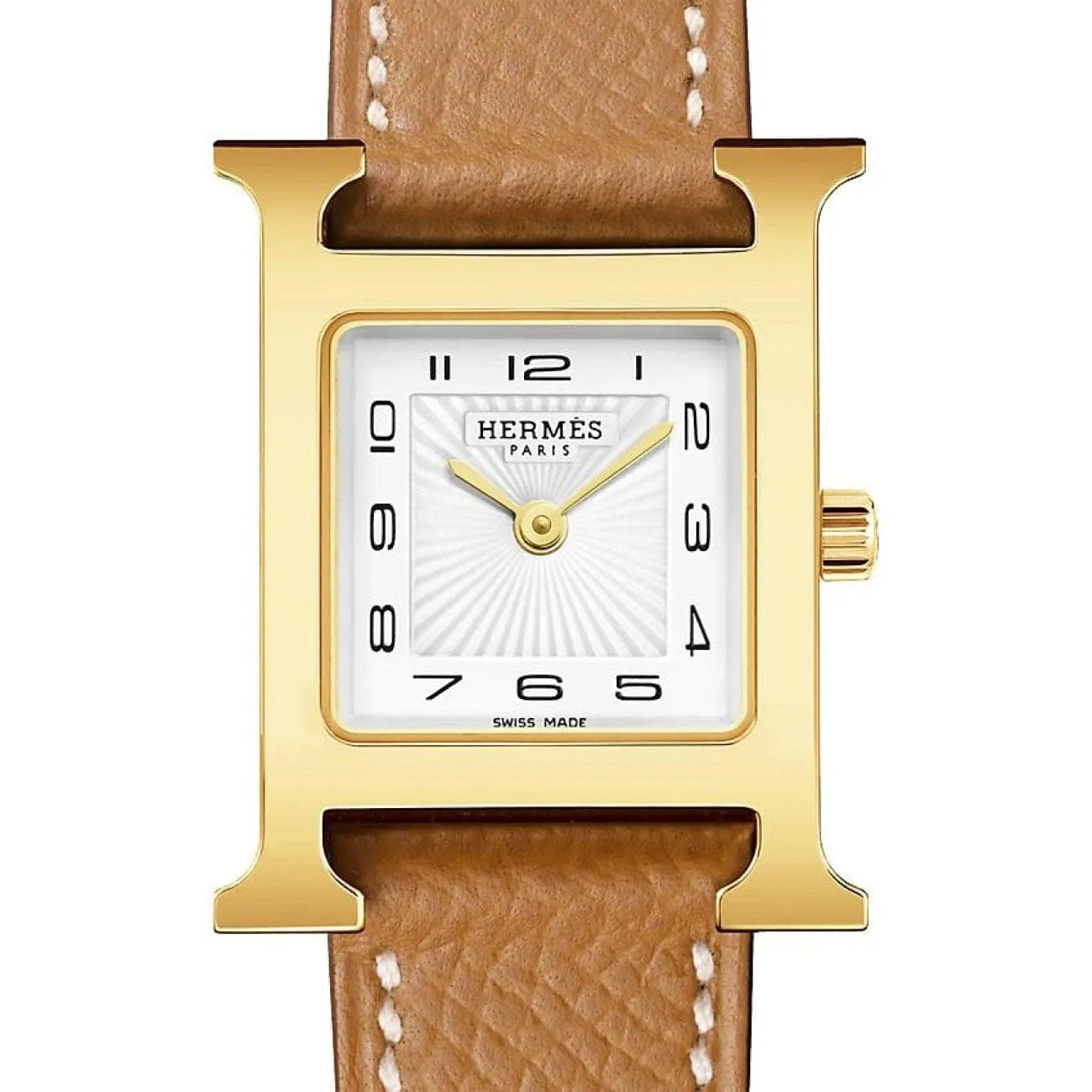 HEURE H - WHITE SUNBURST SMALL WATCH