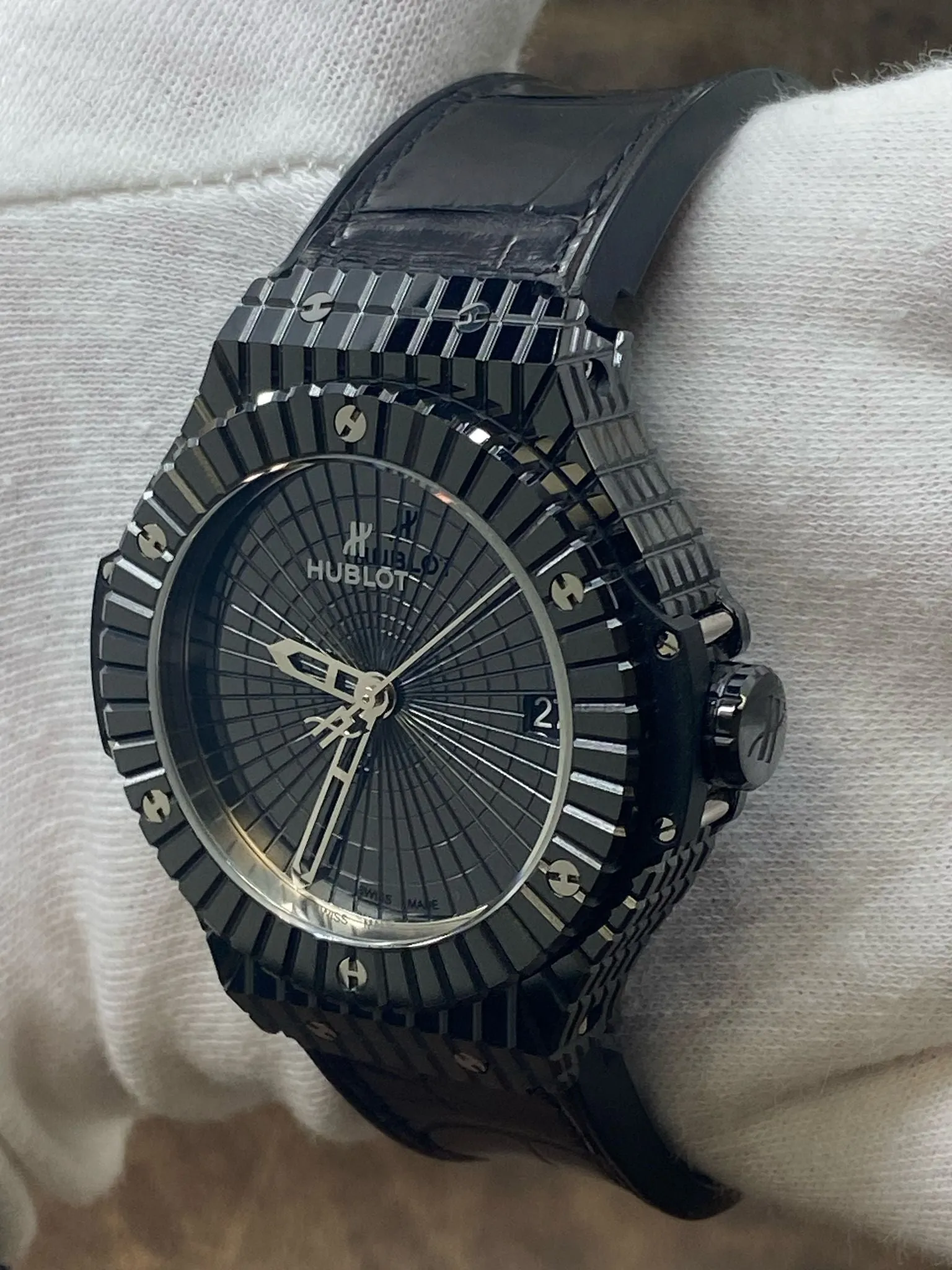 Hublot Big Bang Cavier 346.CX.1800.RX Black ceramic Dial Automatic Men's Watch