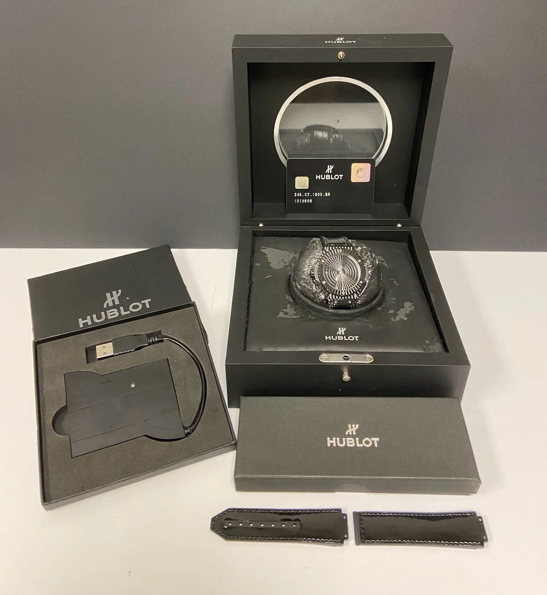 Hublot Big Bang Cavier 346.CX.1800.RX Black ceramic Dial Automatic Men's Watch