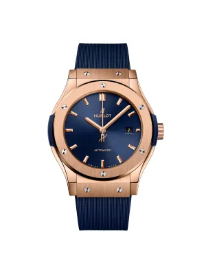 Hublot Classic Fusion King Gold Blue, 42mm with Blue Dial
