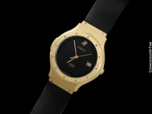 Hublot MDM Full Size 36mm Mens Watch with Papers - 18K Gold