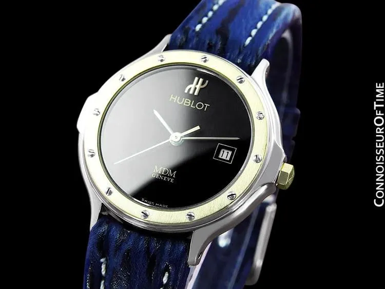 Hublot MDM Ladies Watch with Date - Stainless Steel & 18K Gold