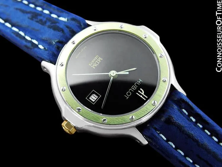Hublot MDM Ladies Watch with Date - Stainless Steel & 18K Gold
