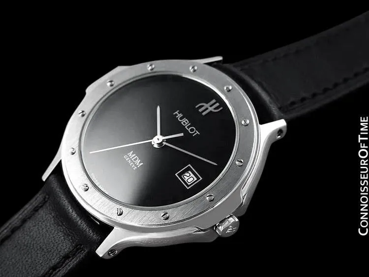 Hublot MDM Midsize Mens Watch with Date - Stainless Steel