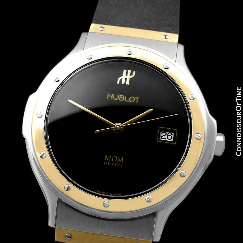 Hublot MDM Two-Tone Full Size Mens Watch - Stainless Steel & 18K Gold