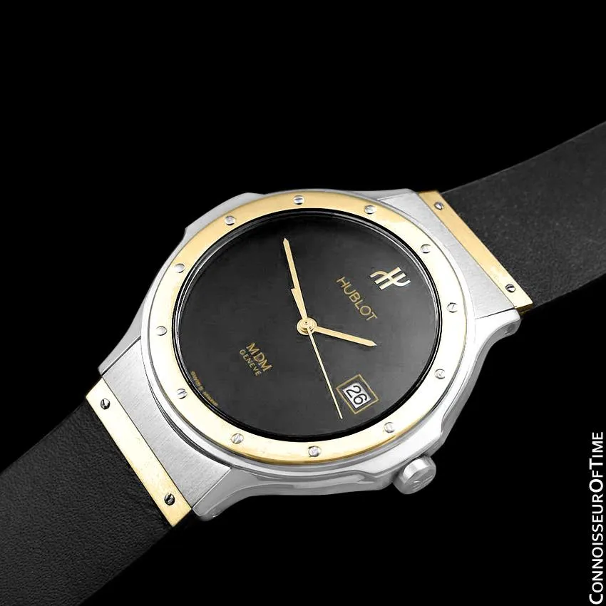 Hublot MDM Two-Tone Full Size Mens Watch - Stainless Steel & 18K Gold