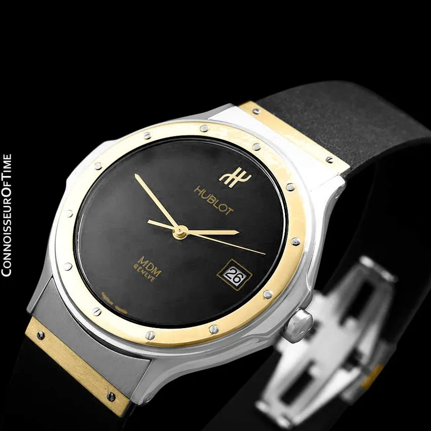 Hublot MDM Two-Tone Full Size Mens Watch - Stainless Steel & 18K Gold