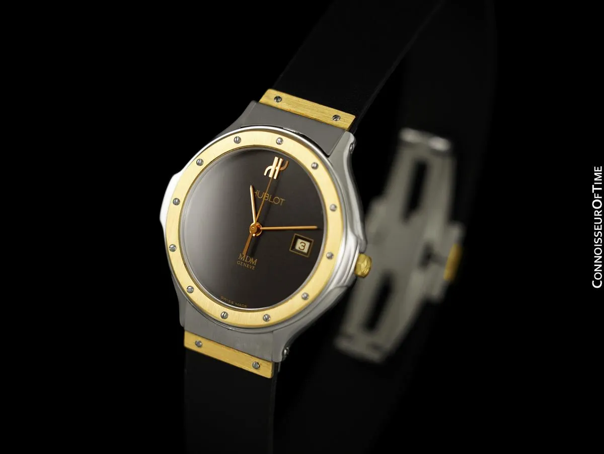 Hublot MDM Two-Tone Midsize Mens Watch - Stainless Steel & 18K Gold