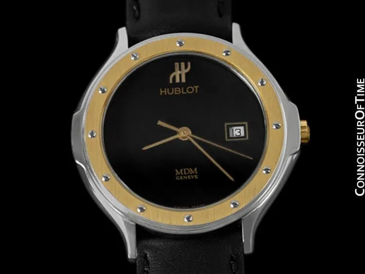 Hublot MDM Two-Tone Midsize Mens Watch - Stainless Steel & 18K Gold