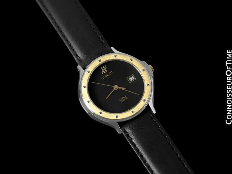 Hublot MDM Two-Tone Midsize Mens Watch - Stainless Steel & 18K Gold