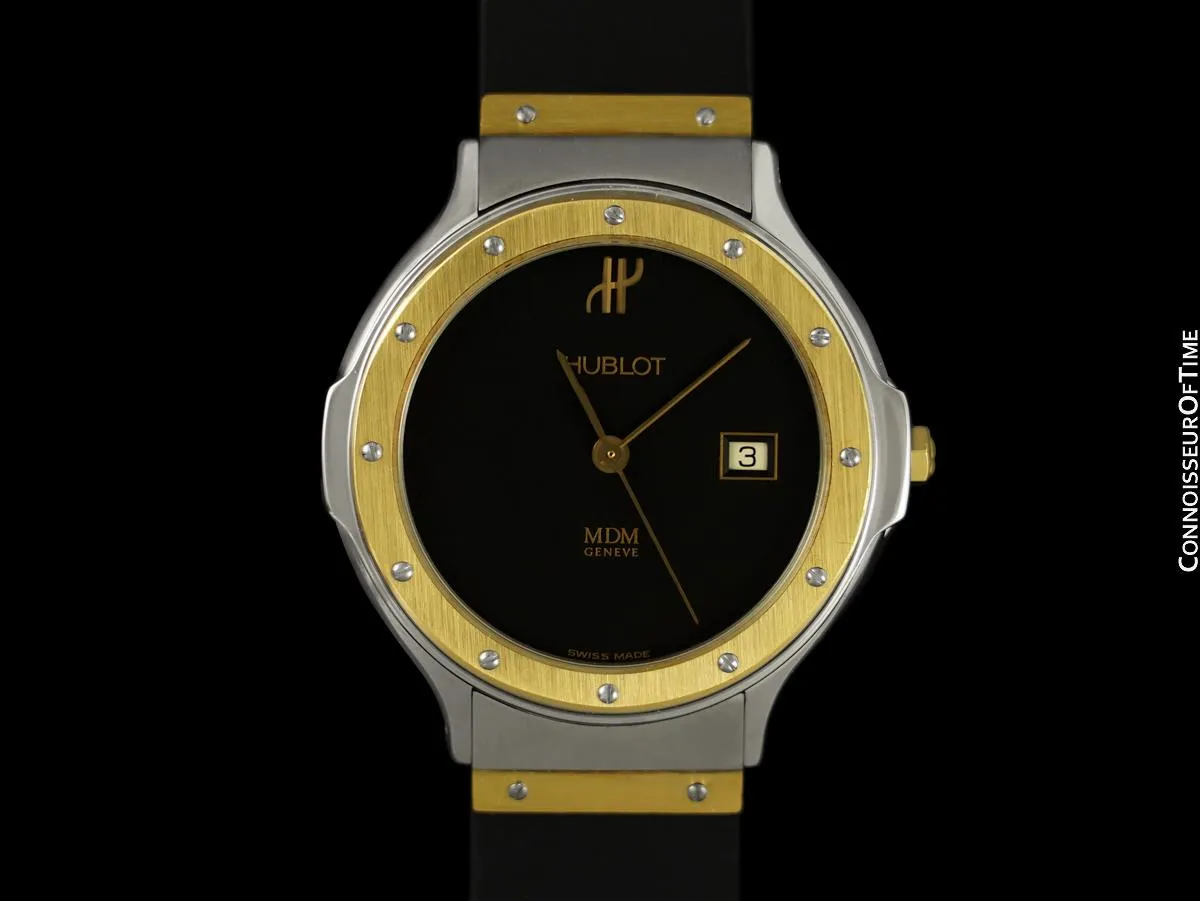 Hublot MDM Two-Tone Midsize Mens Watch - Stainless Steel & 18K Gold