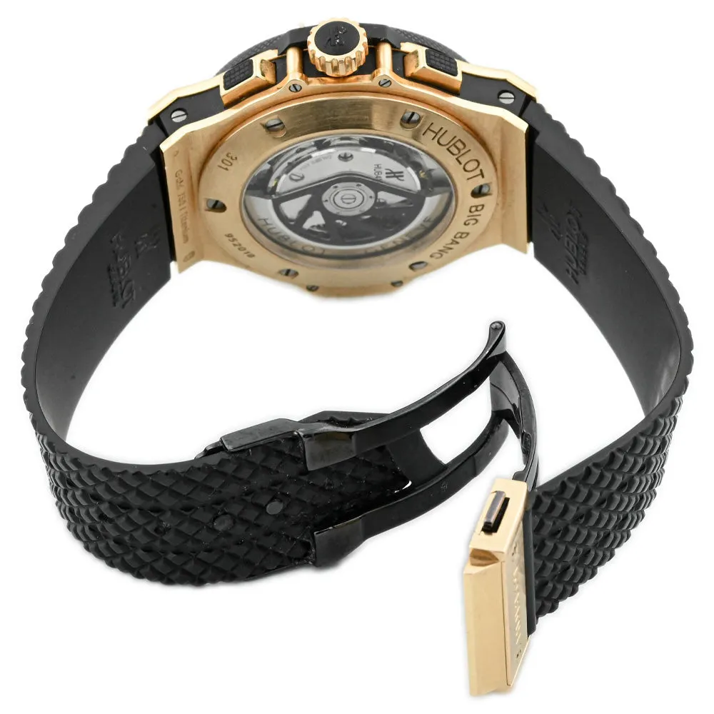Hublot Men's Big Bang 18K Red Gold 44mm Black Checkerboard Dial Watch Reference #: 301.PB.131.RX