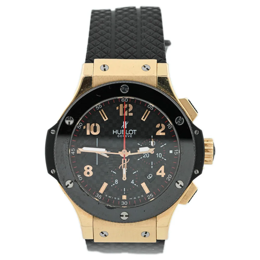 Hublot Men's Big Bang 18K Red Gold 44mm Black Checkerboard Dial Watch Reference #: 301.PB.131.RX