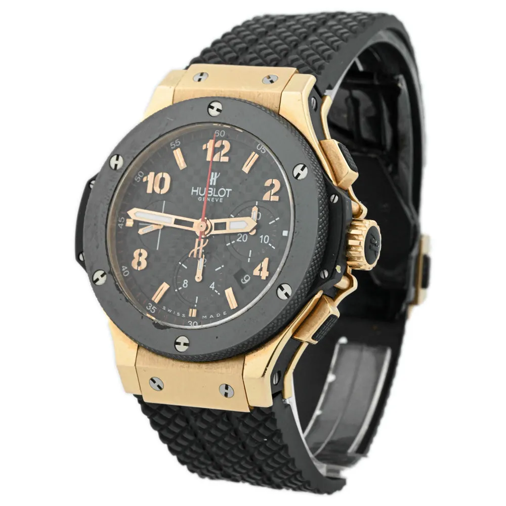 Hublot Men's Big Bang 18K Red Gold 44mm Black Checkerboard Dial Watch Reference #: 301.PB.131.RX