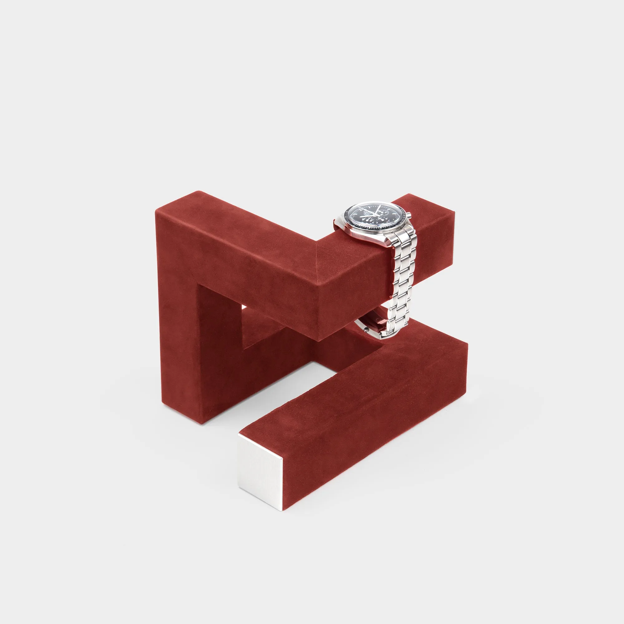 HUDSON 3 WATCH STAND - CRIMSON / GREY