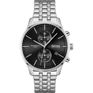 Hugo Boss 1513869 Associate Silver Steel Quartz Men's Chrono Watch