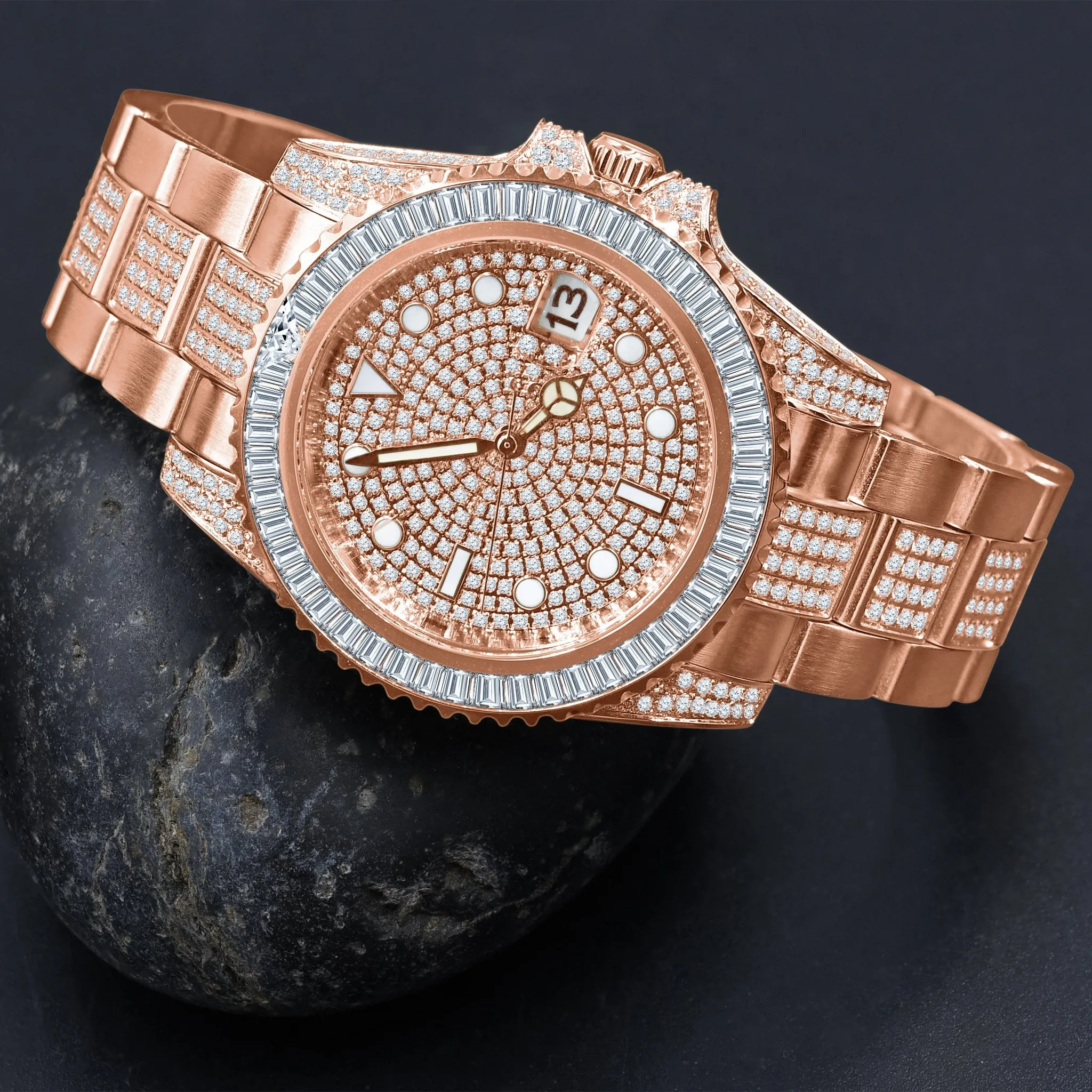 HURRICANE GOLD PLATED STAINLESS STEEL WATCH | 530385