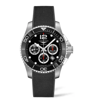 HydroConquest 43mm Chronograph Black Strap
