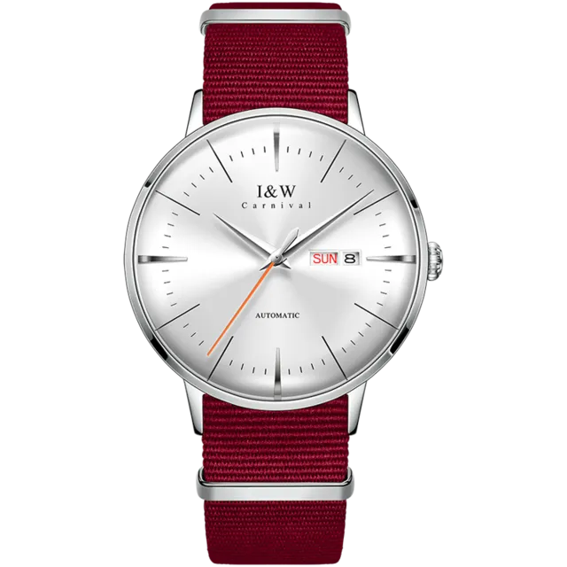 I&W Fashionable Automatic Mechanical Watch for Men.  Japan MIYOTA calibre Sapphire crystal glass with Calendar & Waterproof function