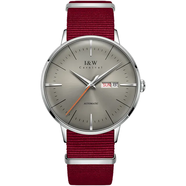 I&W Fashionable Automatic Mechanical Watch for Men.  Japan MIYOTA calibre Sapphire crystal glass with Calendar & Waterproof function