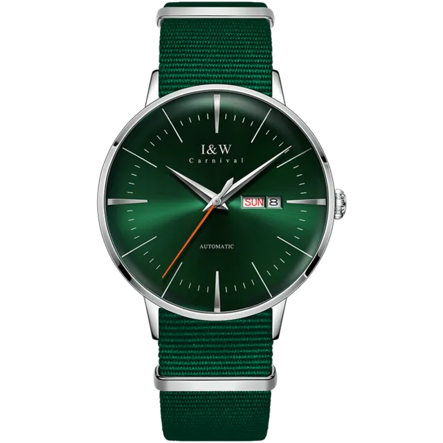 I&W Fashionable Automatic Mechanical Watch for Men.  Japan MIYOTA calibre Sapphire crystal glass with Calendar & Waterproof function