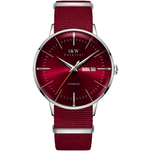 I&W Fashionable Automatic Mechanical Watch for Men.  Japan MIYOTA calibre Sapphire crystal glass with Calendar & Waterproof function