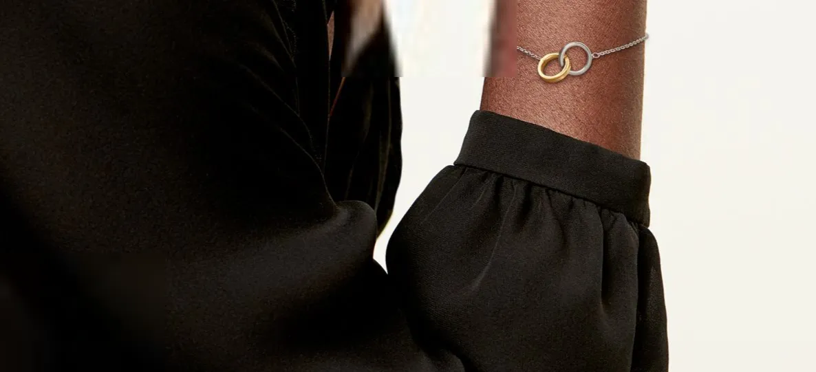 Interlocking Circles Chain Bracelet