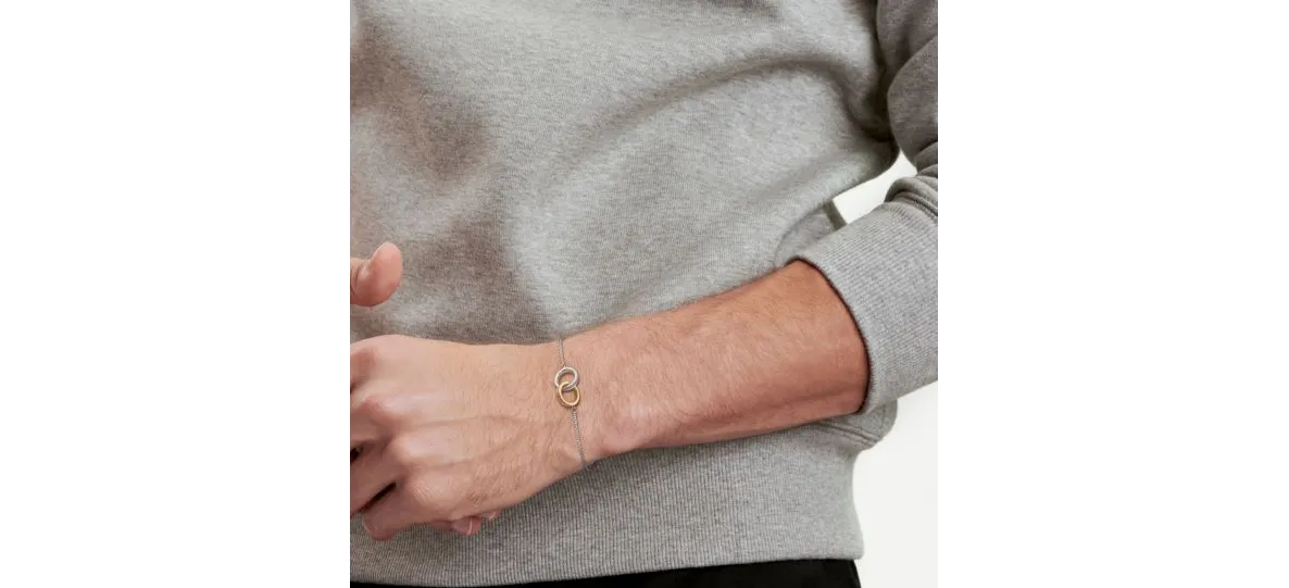 Interlocking Circles Chain Bracelet
