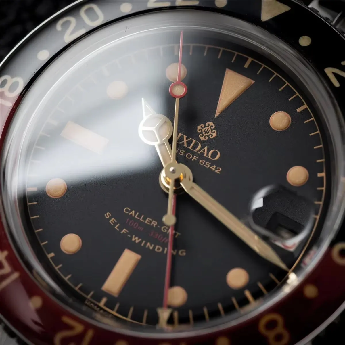 IPOSE  2024 New NH34 Men'S Mechanical Watches Luxury Men Business Dress GMT Watches Waterproof 100M C3 Watch for Men