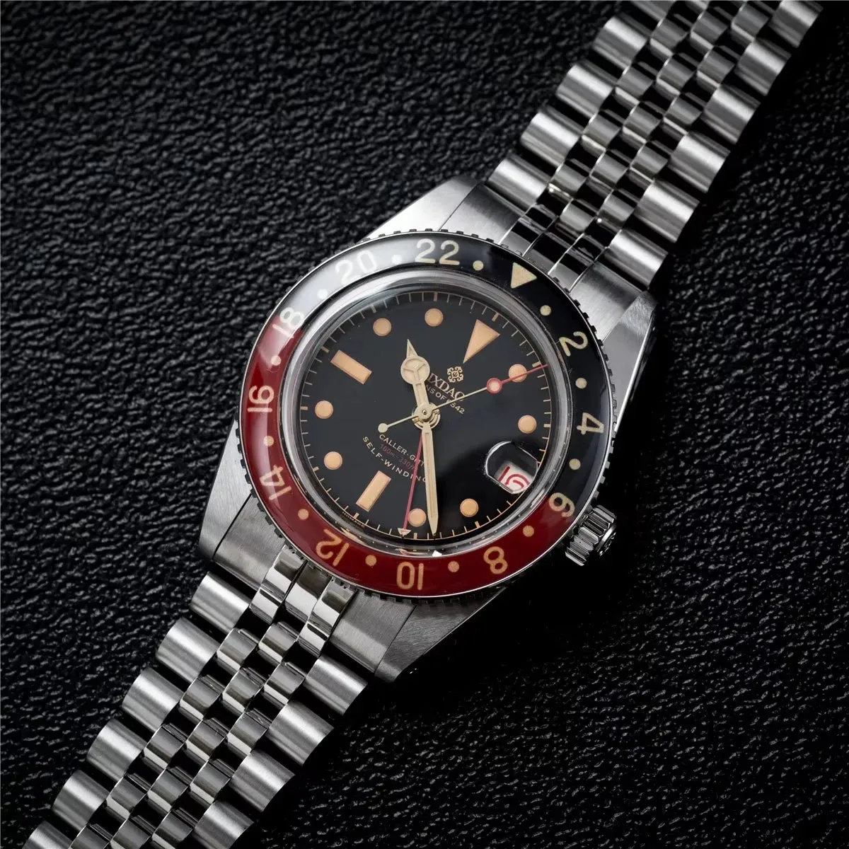 IPOSE  2024 New NH34 Men'S Mechanical Watches Luxury Men Business Dress GMT Watches Waterproof 100M C3 Watch for Men