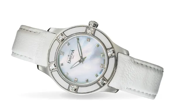 Irisea Quartz Swiss-Made Pearlescent White Ladies Watch 16756715