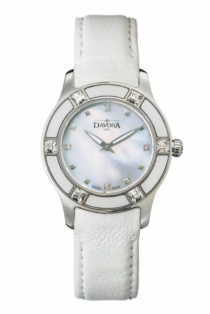 Irisea Quartz Swiss-Made Pearlescent White Ladies Watch 16756715