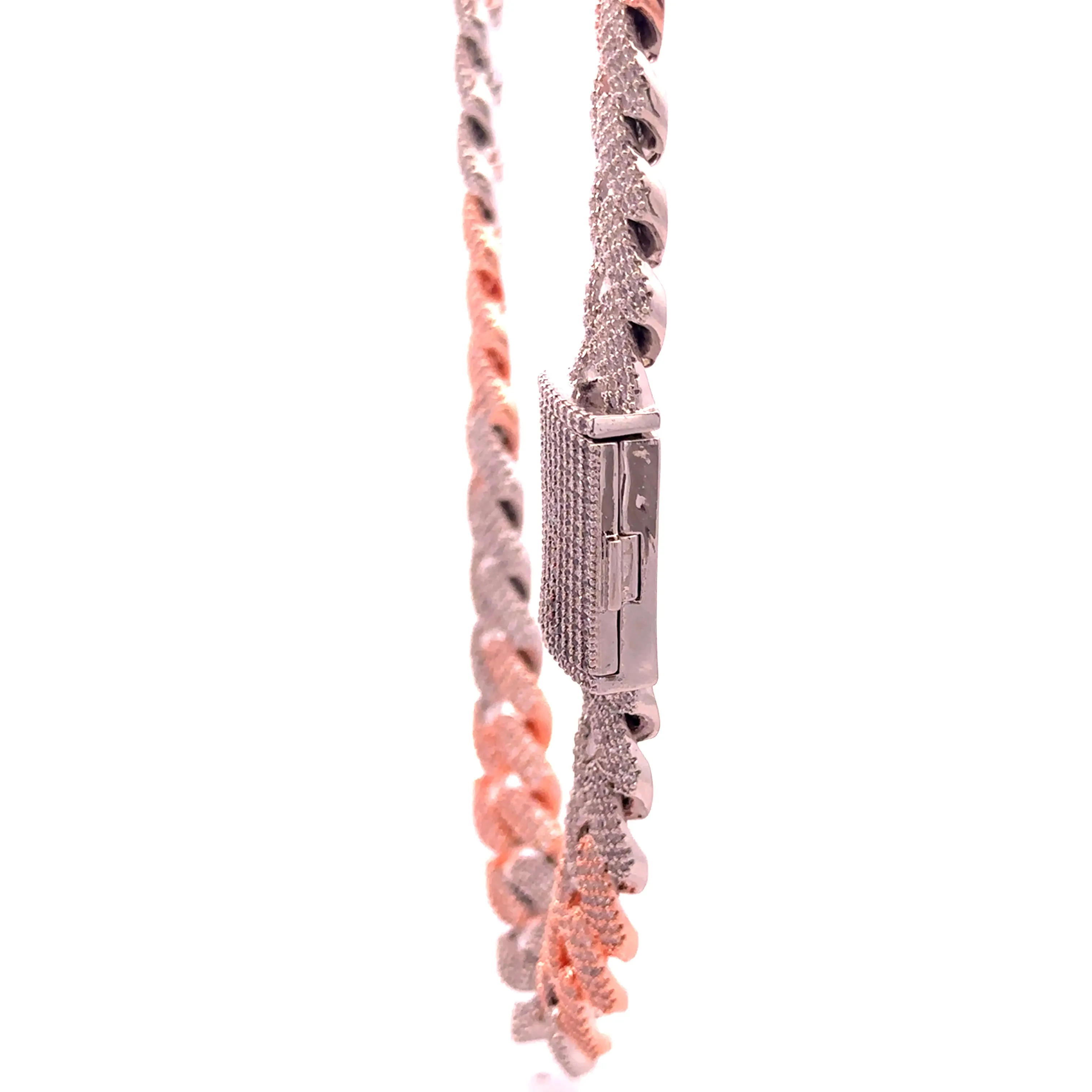 JAZRIC 12MM DUAL COLOR ICED OUT CHAIN | 9617542