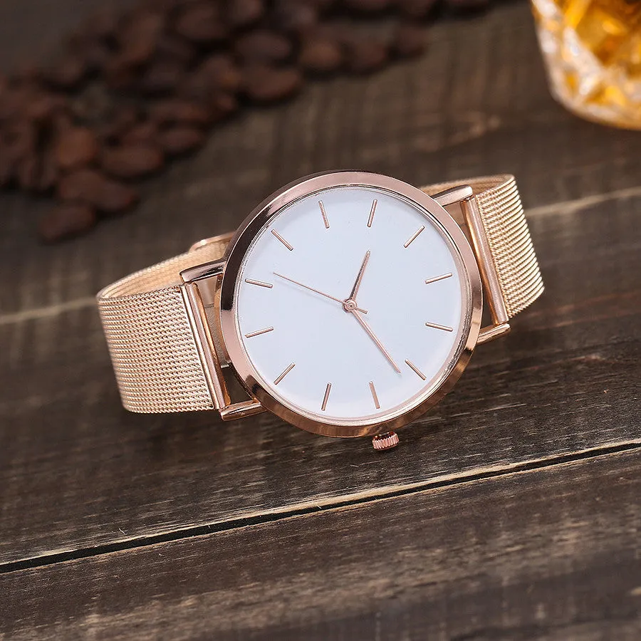 Jessica Mason Gold Sliver Luxury Mesh Stainless Steel Watches