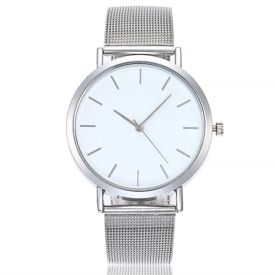 Jessica Mason Gold Sliver Luxury Mesh Stainless Steel Watches